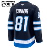 Winnipeg Jets Fanatics Premium Kyle Connor 2024-25 Heim Navy Trikot - Kinder